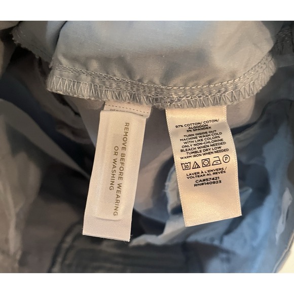 LOFT Women's Size 4 The‎ Slim Chino Pant Sky Light Blue 97% Cotton Straight Leg - Picture 6 of 8